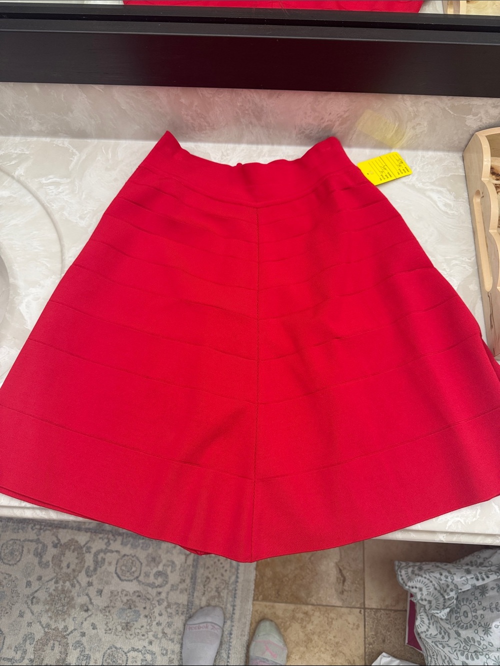 Yigal Azrouel Vibrant Red A-Line Skirt